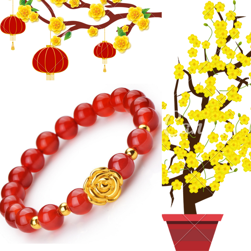 [HCM] VÒNG TAY PHONG THUỶ **MÃ NÃO ĐỎ** CHO NỮ. [ PHÙ HỢP VỚI MỆNH THỔ + HOẢ ]