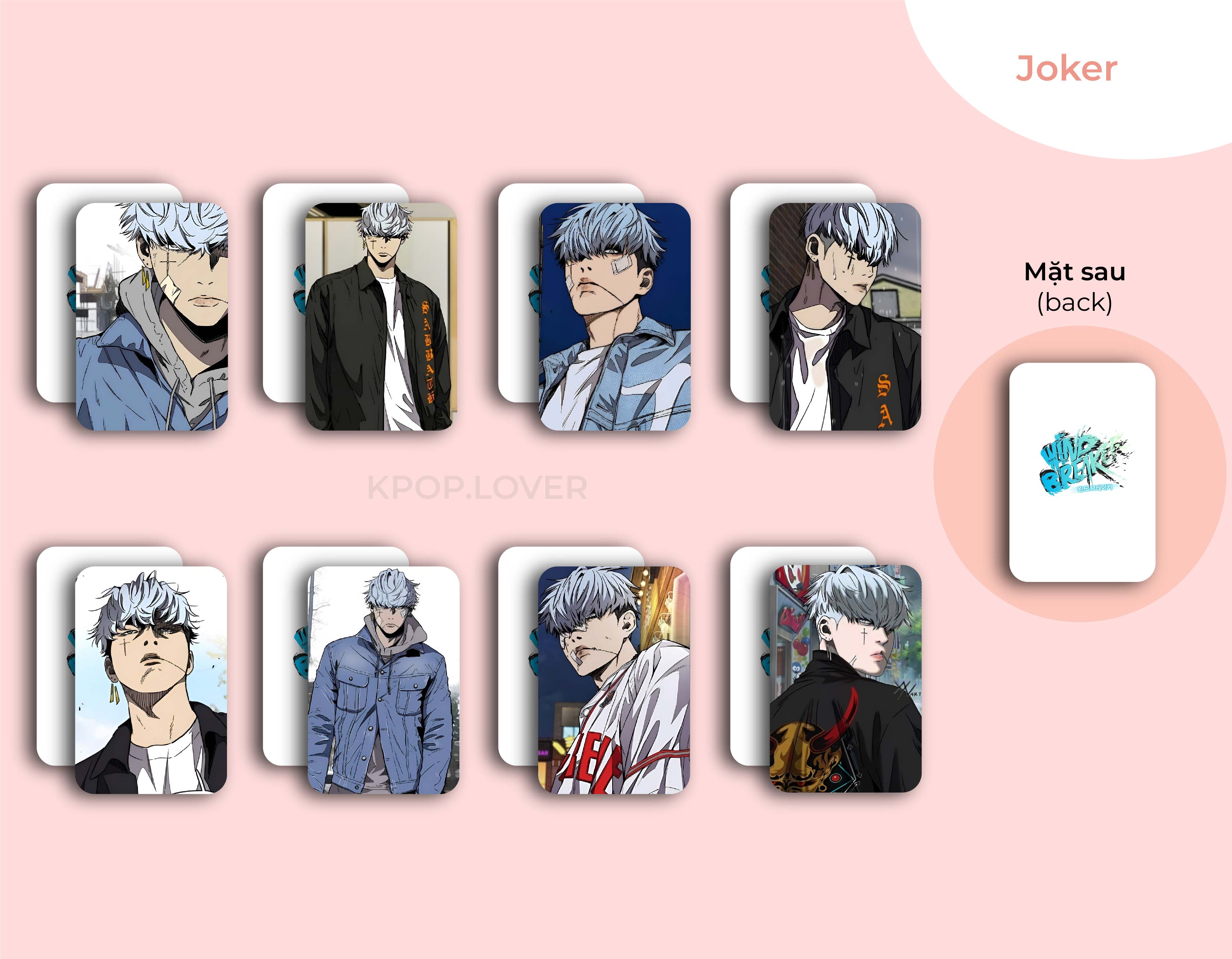 SET 8 CARD BO GÓC Wind Breaker