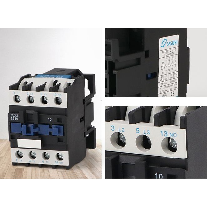 Khởi động từ (contactor) CJX2 380V/25A (Đen)