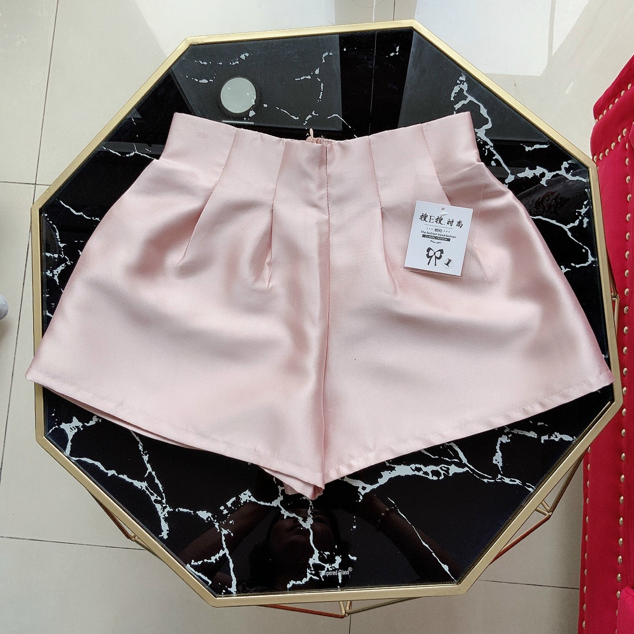 Quần Bóng Xếp Ly eo,Quần Short Nữ,LY STORE