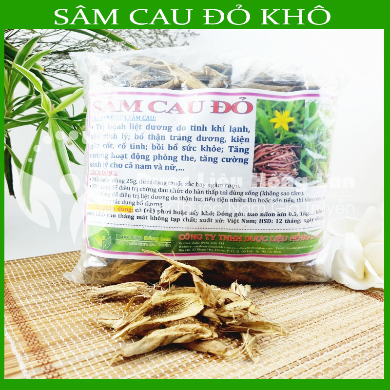 Dược liệu sâm cau đỏ khô sạch đóng gói 500gram