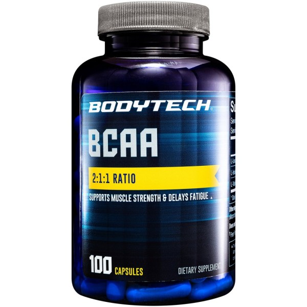 Viên uống hỗ trợ phát triển cơ bắp BodyTech BCAA 2:1:1 Ratio 100/200 viên