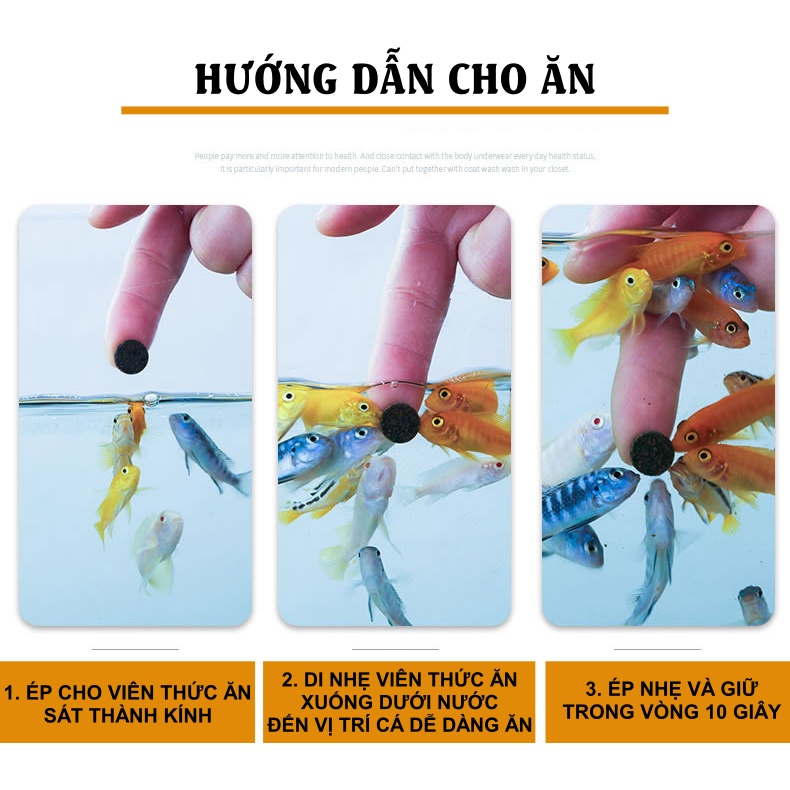 Thức Ăn Dán SUNSUN | Thức Ăn Dán Kính Dành Cho Cá Cảnh Thuỷ Sinh