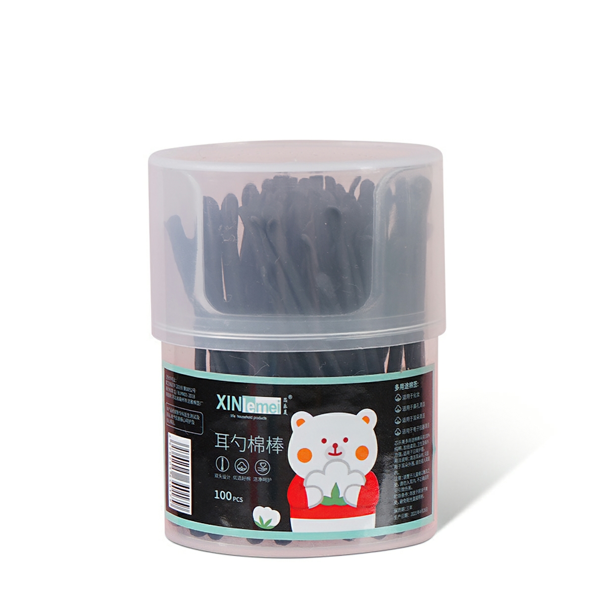 Box of 100 2-headed ear swabs