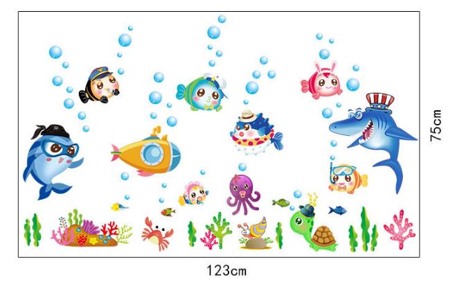 Decal trang trí Đại Dương Xanh