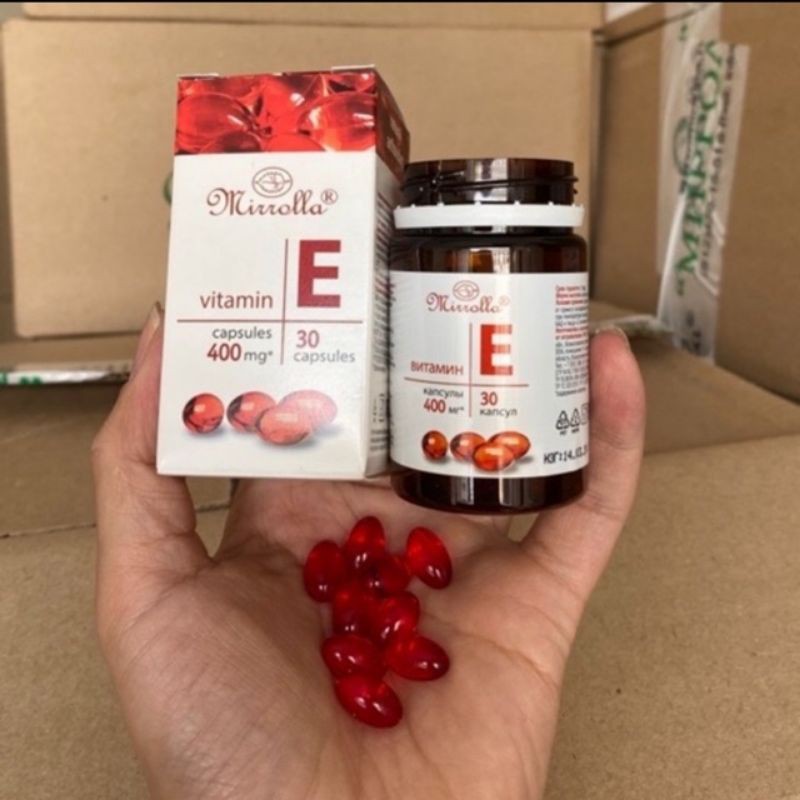 Vitamin E đỏ của Nga 400mg Mirrolla