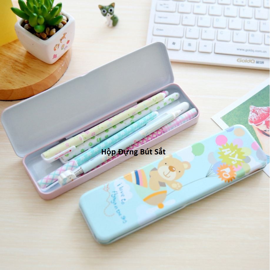 Hộp Đựng Bút Sắt Cute