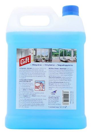 Nước lau kính Gift sắc biển 4L