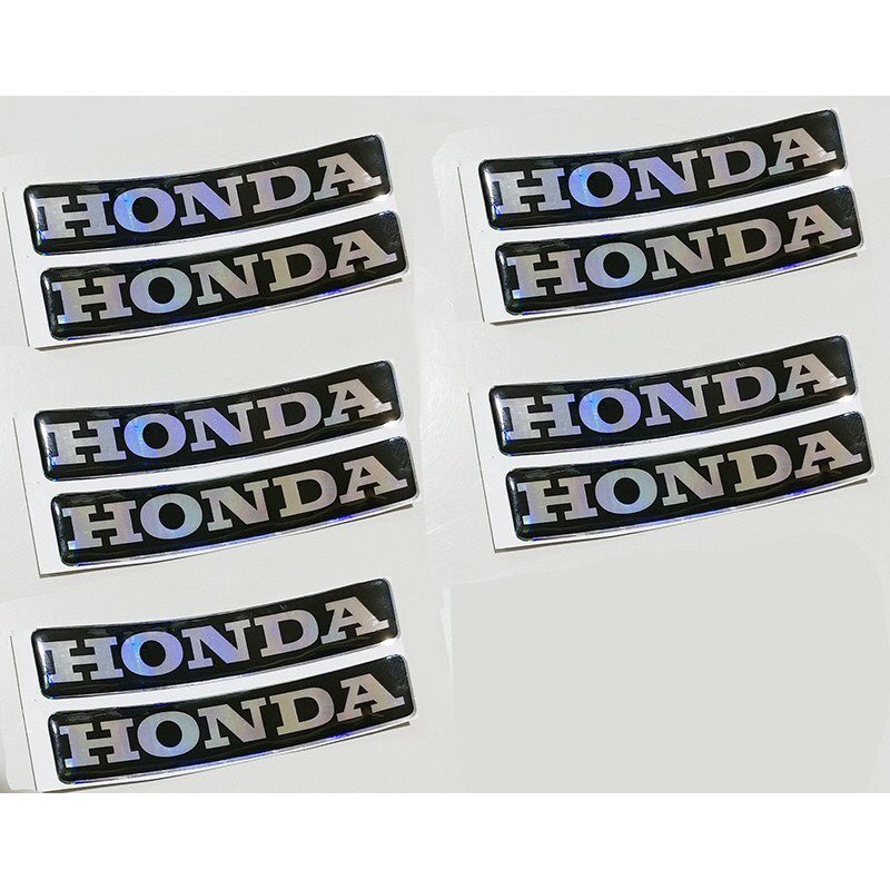 Bộ 10 tem dán nổi chữ honda 4.9