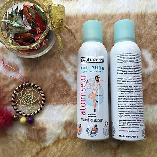 [Hoàn tiền 20%] Xịt Khoáng Cung Cấp Nước Evoluderm Atomiseur Eau Pure Water