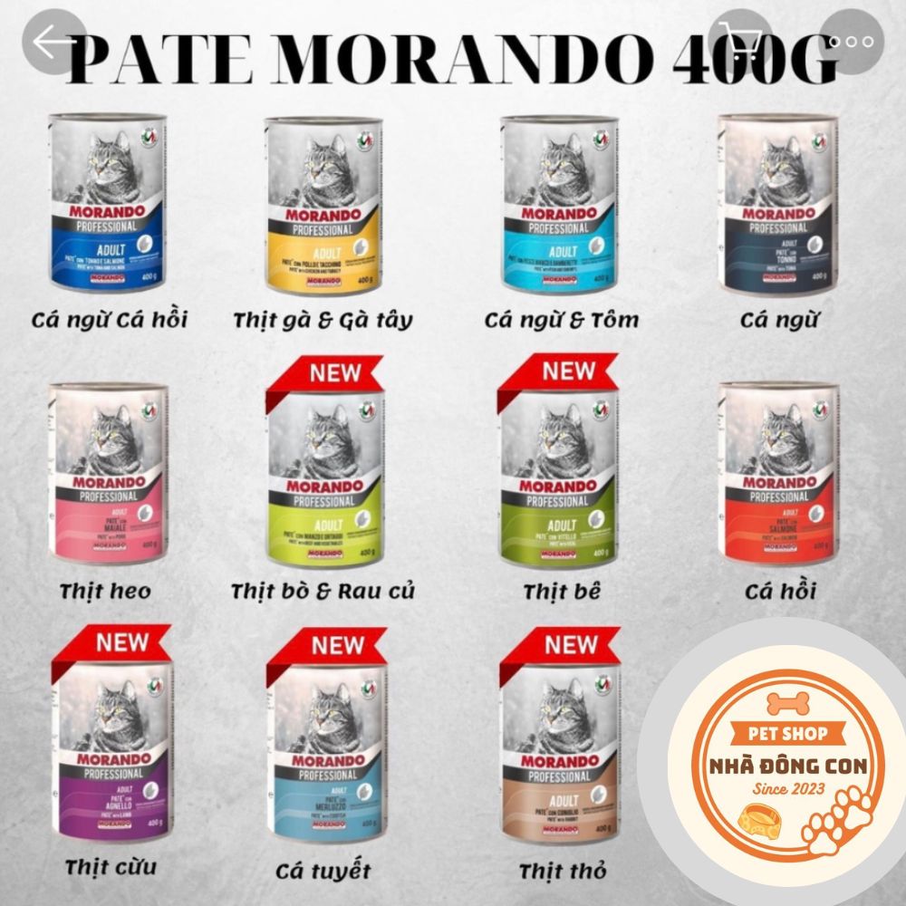 Pate Mèo Morando Miglior Gatto Lon 400g Từ Ý