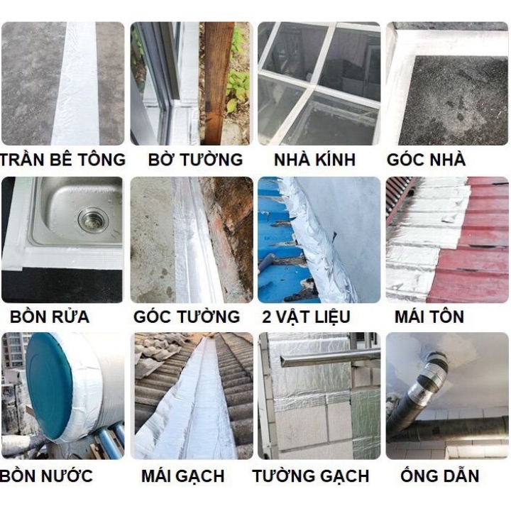 [HCM]Băng Keo Chống Thấm Nứt Dột Trên Mọi Chất Liệu (10cm x 5m)