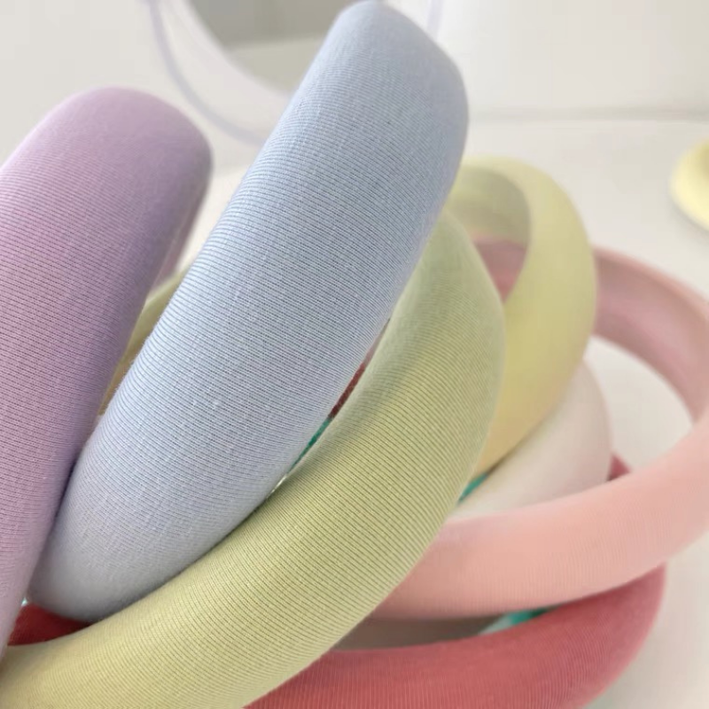 Băng Đô Cài Tóc Xốp Màu Pastel Kane, Bờm Tóc Xốp Lụa Satin Lưu Diệc Phi ôm hoa hottrend