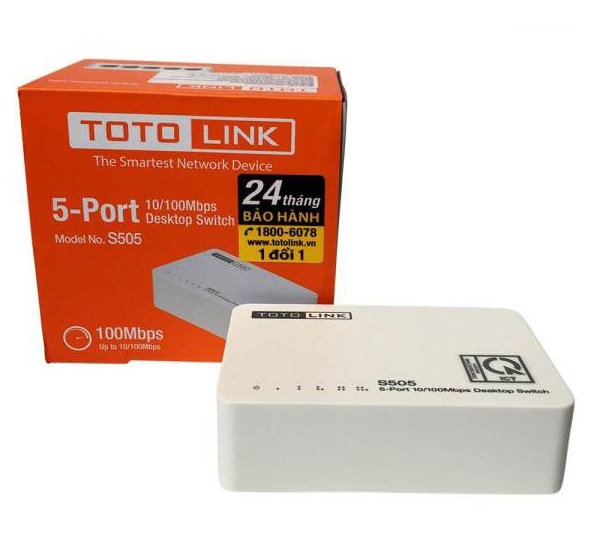 Cổng Chia Mạng Totolink Switch 5 Port 10/100Mbps S505