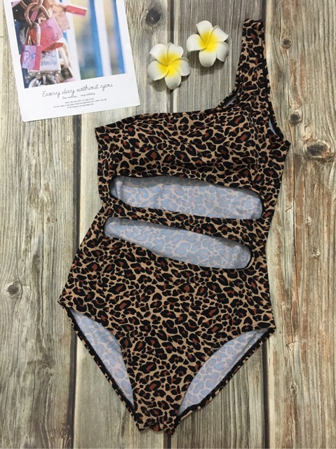 [HCM]Bikini 1 mảnh da beo lệch vai