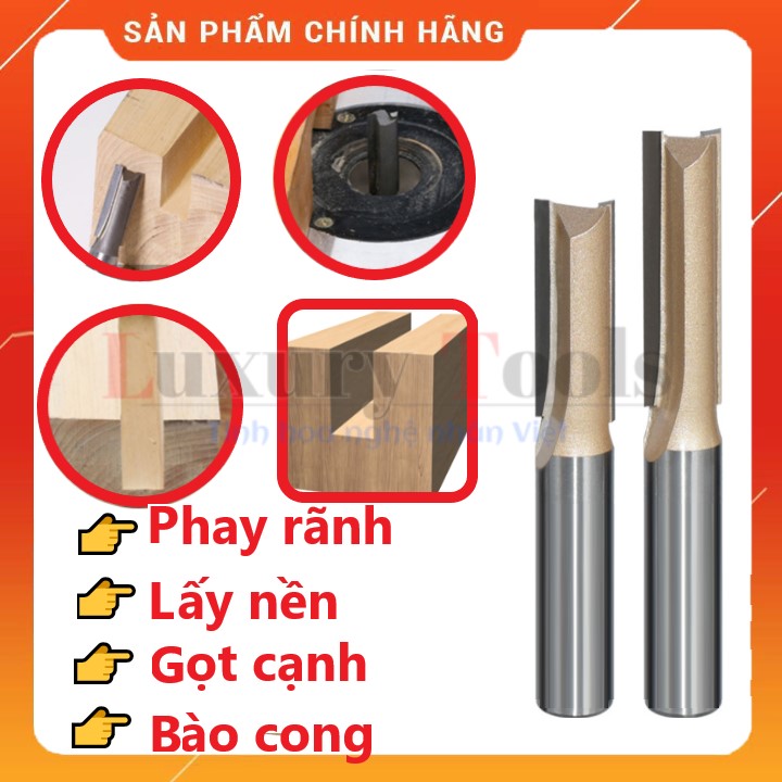 Mũi soi gỗ lấy nền, phay rãnh Tideway dài cao cấp