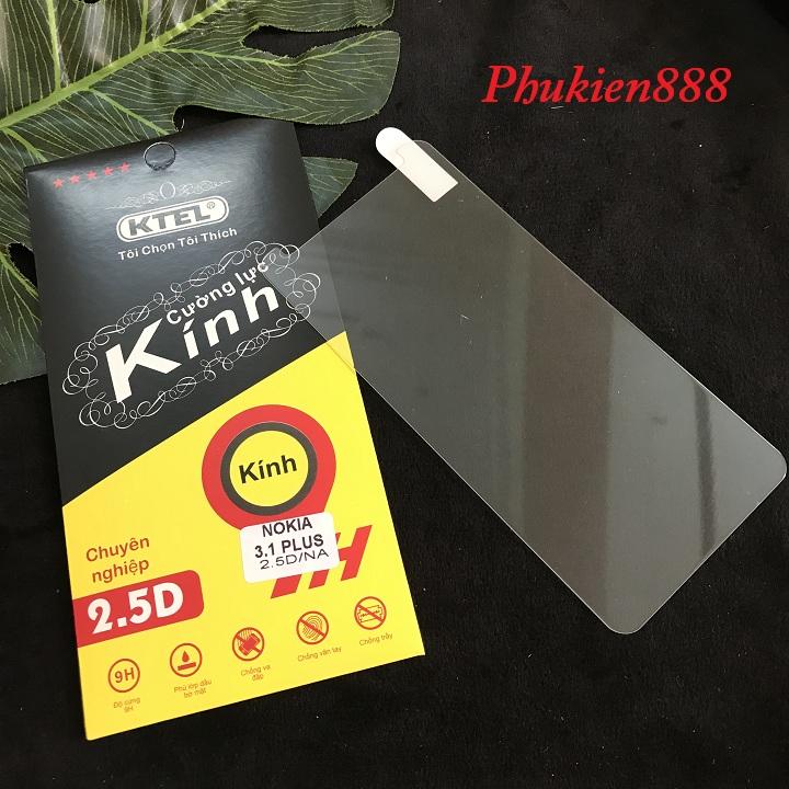 Miếng dán kính cường lực Nokia 3.1 Plus - CL476