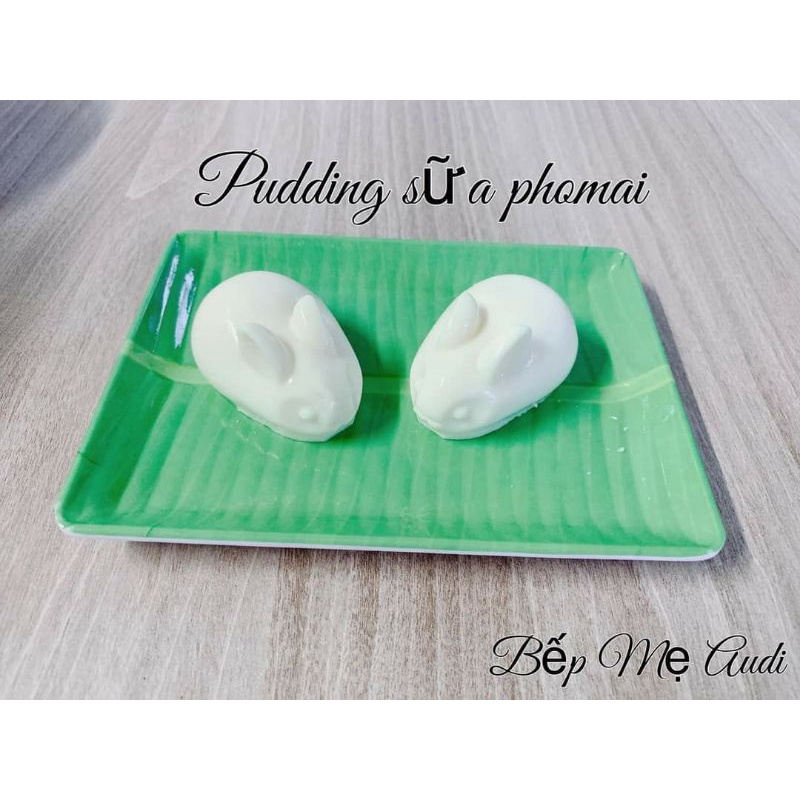 Khuôn silicon Thỏ Heo làm pudding cho bé