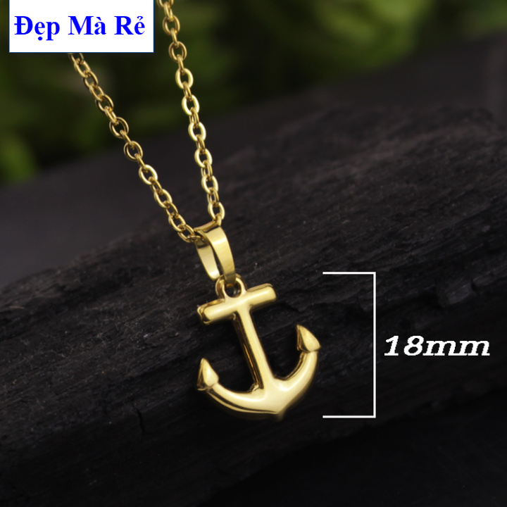 Gold chain children titanium boys face anchors độc originality-child safety-orange link 1 Đổi 1 if Hoen, rust