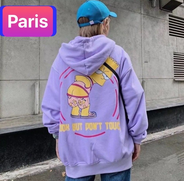 ÁO KHOÁC HOODIE NAM NỮ TÍM CHÚ HỀ SIMPO CHẤT NỈ DÀY PHOM FORM RỘNG TREND NHẬT BẢN CHỐNG NẮNG NÓNG LẠNH THU ĐÔNG HÈ - PARIS FASHION