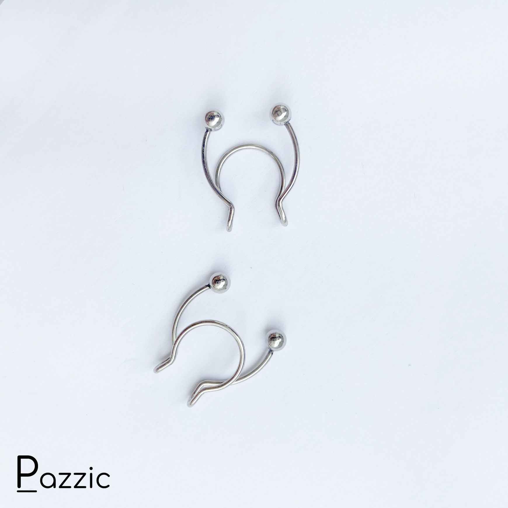 Khuyên mũi kẹp giữa giả Pazzic