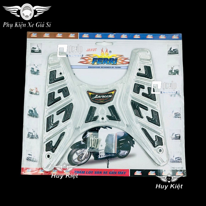[HCM]Thảm Lót Chân Yamaha Janus INOX (Tặng Kèm Ốc) Cao Cấp MS2430