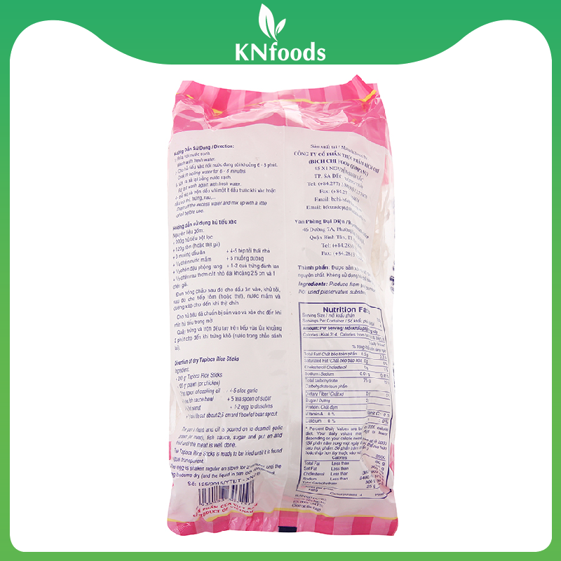 Hủ tiếu bột lọc Bích Chi gói 200g