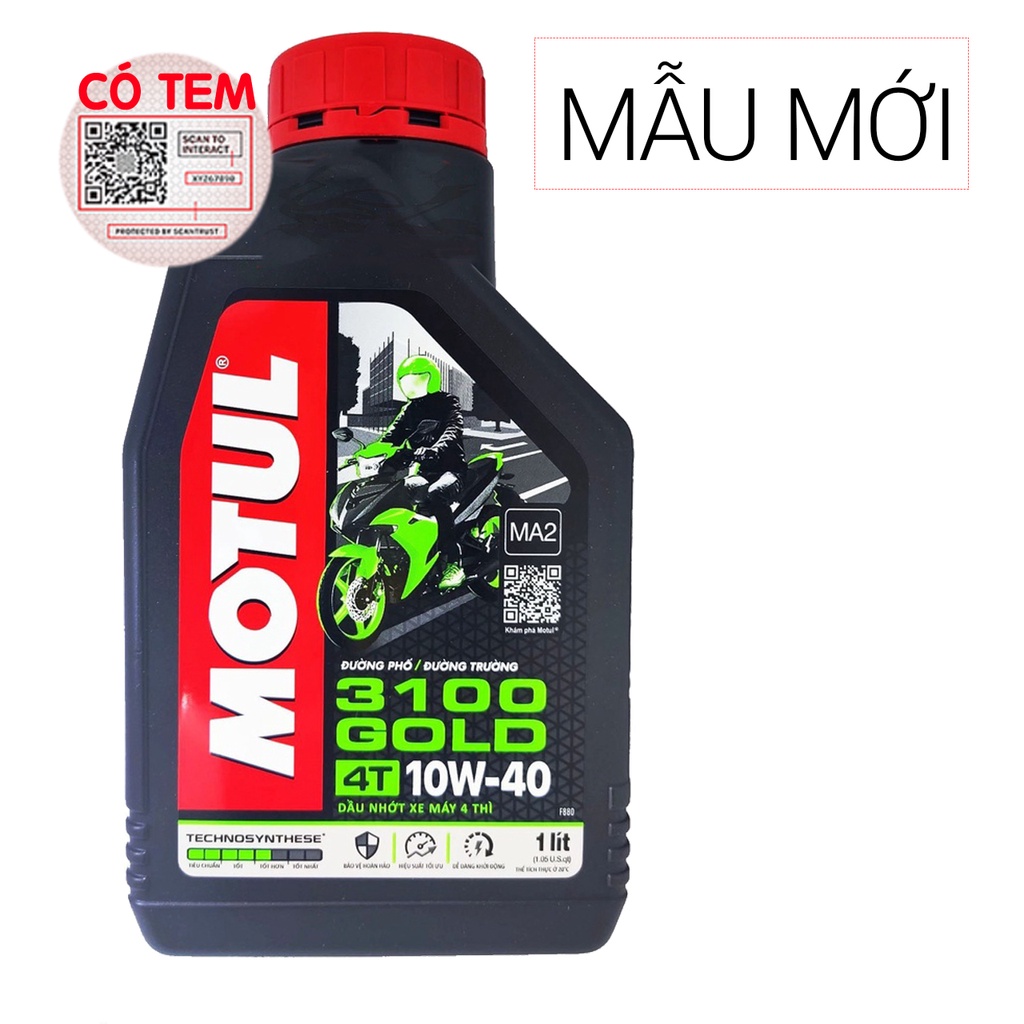 DẦU NHỚT XE SỐ MOTUL 3100 GOLD