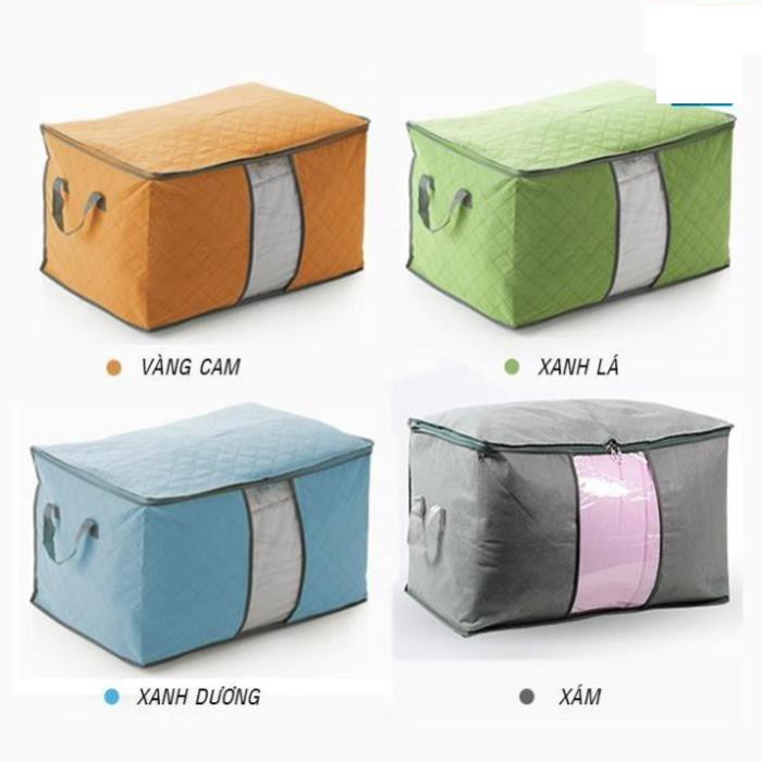[HCM] Túi Đựng CHăn Màn, Túi Vải Đựng Chăn Mà, quần áo, tiện lợi đi du lịch, Túi đựng quần áo chăn màn dáng ngang dung tích lớn, túi quần áo mẫu mới phong cách trơn lịch sự trang nhã, giỏ đựng chăn ga gối đệm sắp xếp không gian, vật dụng gia đình phòng ng