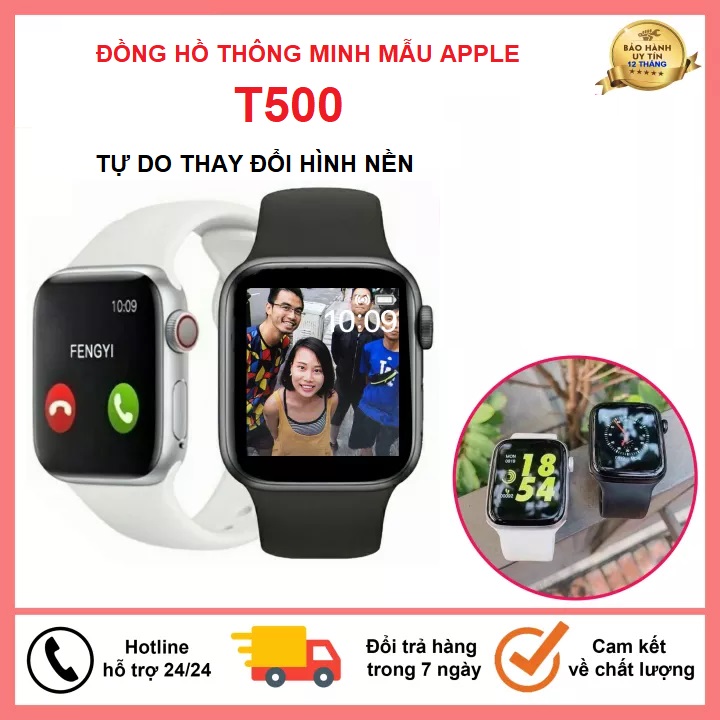 >> BÁO GIÁ ĐỒNG HỒ THÔNG MINH T500 V3 CAO CẤP - SERIES 4 - BẢO HÀNH 6 THÁNG | Shopee Lazada Sendo Tiki mới nhất 58 Đồng hồ thông mình T500 bản nâng cấp Applewatch serie 5,Tự do thay ảnh nền - Bảo hành 6 Tháng