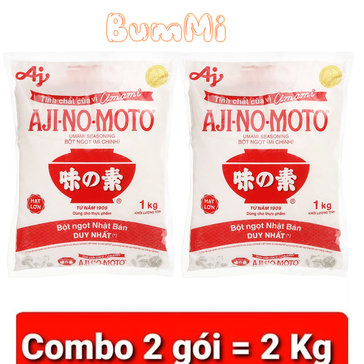 Bột ngọt hạt lớn Ajinomoto gói 1kg or combo 2 gói