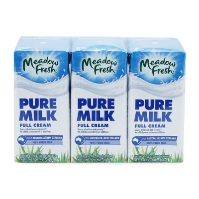Date 30/08/2021 Thùng 24 hộp sữa meadow fresh nguyên kem nhập khẩu úc 200ml