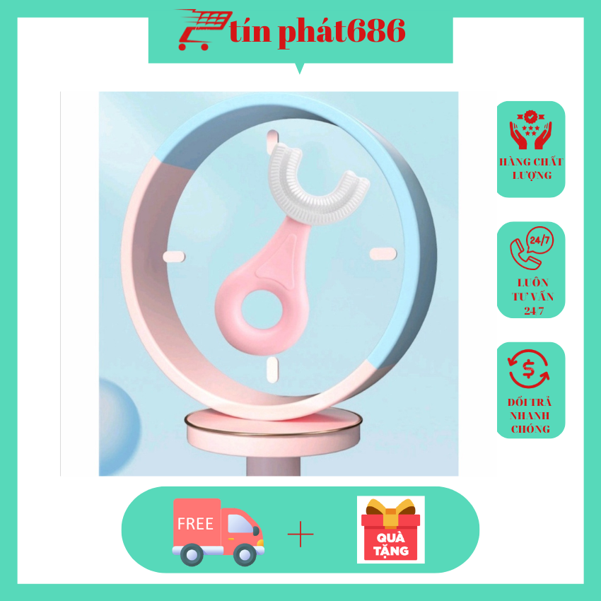 [GIÁ BÁN TƯƠNG TÁC] Bàn chải đánh răng silicon chử U cho bé
