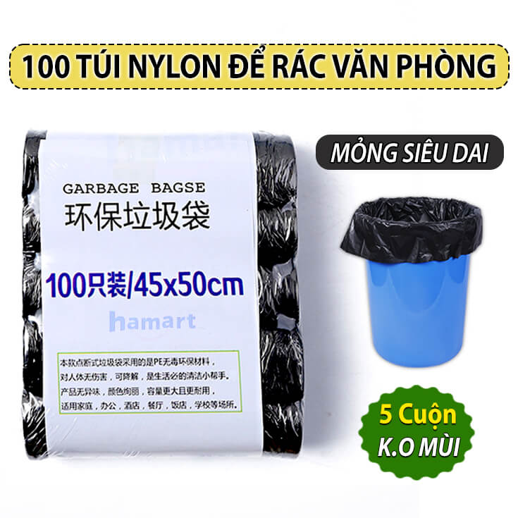 1 Roll 20PCS Household Disposable Trash Pouch Kitchen Storage Garbage Bags Cleaning Waste Bag Plastic Bag