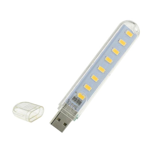 Đèn led USB 8 hạt led_Đèn led trang trí, cắm vào cổng USB chiếu sáng
