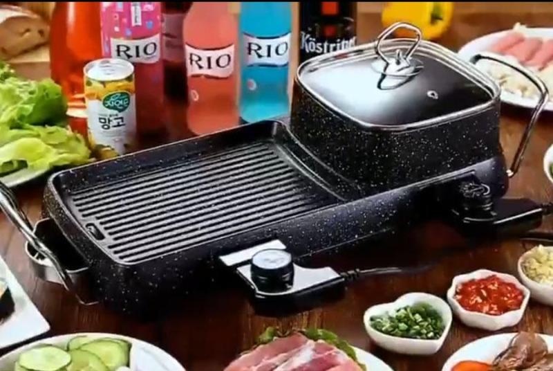 Bảng giá Bếp Lẩu, Nướng Điện 2 Trong 1 Siêu Tện Dụng - Bếp Lẩu Điện Công Suất Cao - Bếp Lẩu Điện - Bếp Nướng Điện - Lẩu - Nướng - Bếp Điện Điện máy Pico