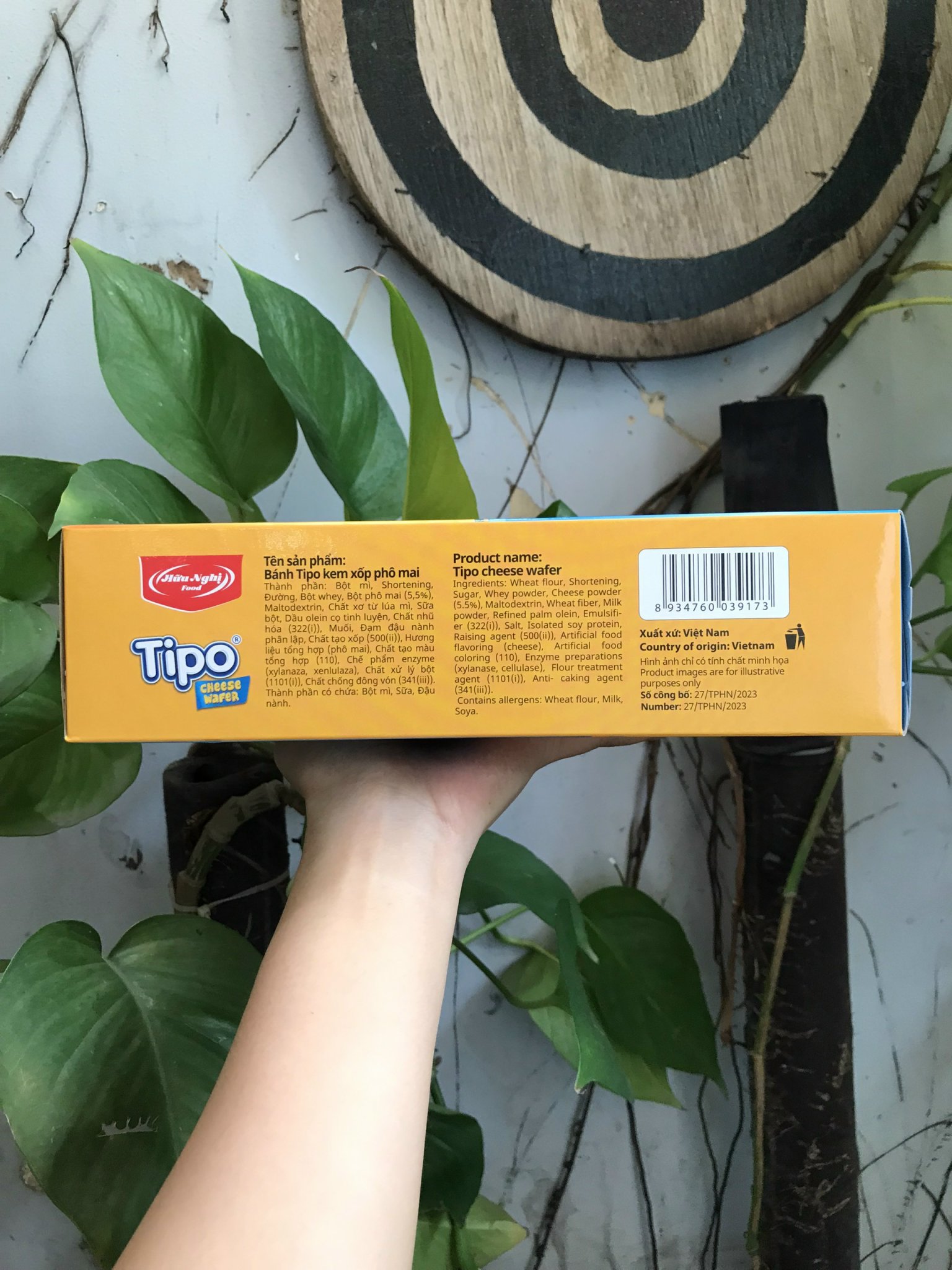 Bánh Xốp Phô Mai Tipo Cheese Wafer (Hộp 300g)