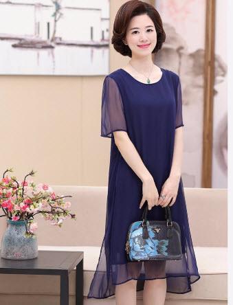 [HCM]Đầm Cở Lớn Xẻ Đinh From Dài Nhiều Size