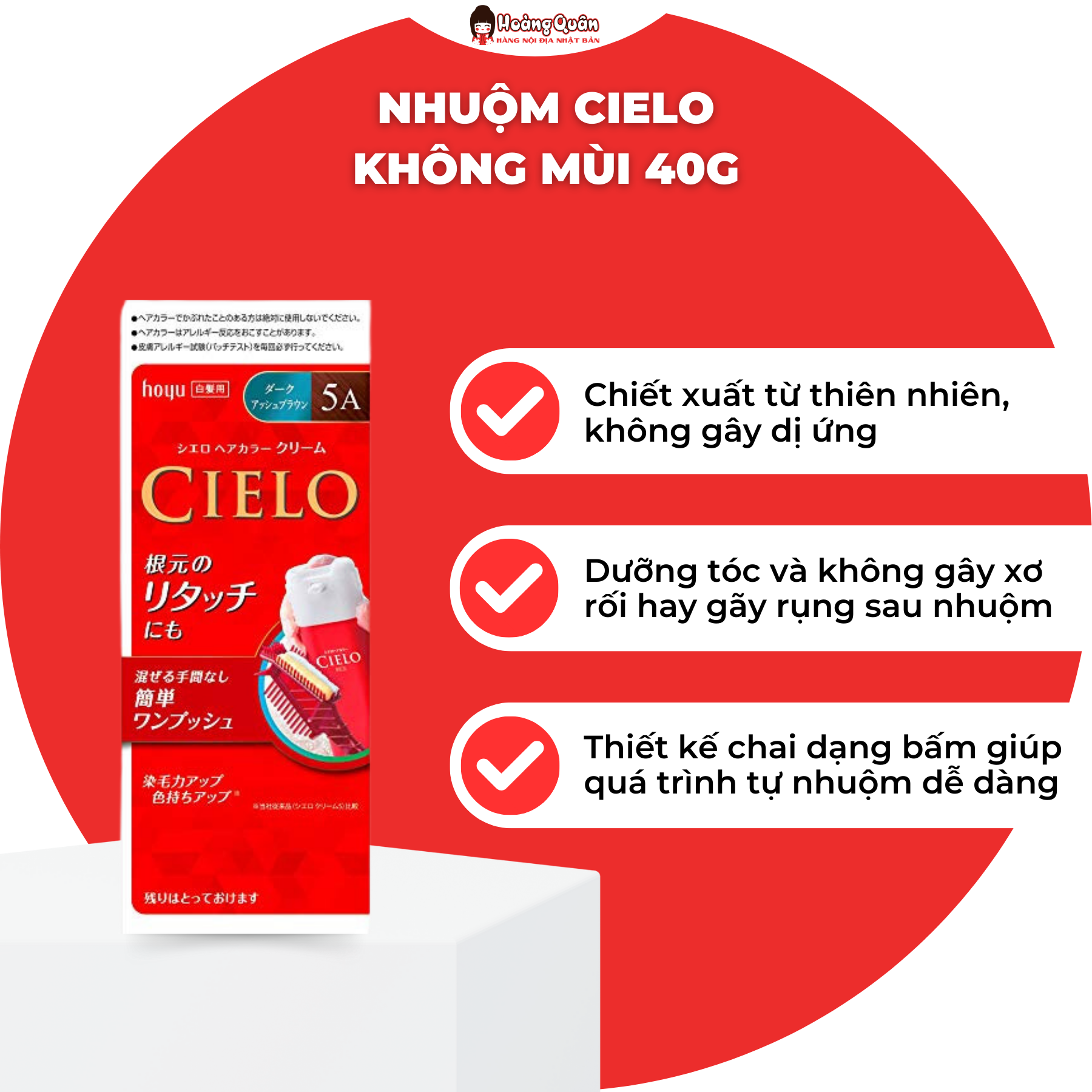 Nhuộm Cielo Không Mùi Nhật Bản 40g