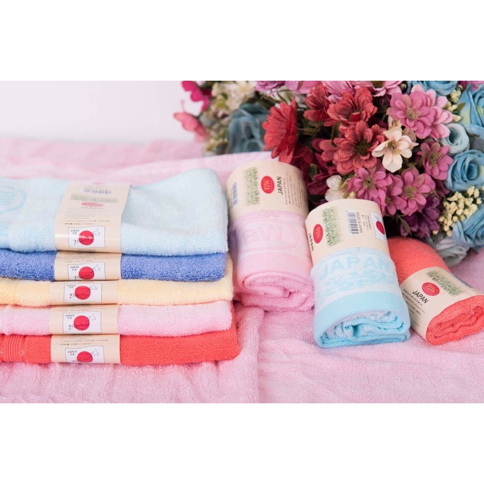 [Lấy mã giảm thêm 30%] Khăn Mặt Sợi Tre Cao Cấp Kích Thước 30x50cm