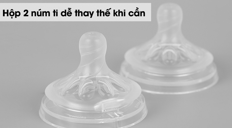 Núm ti silicone Philips Avent Natural cho bé