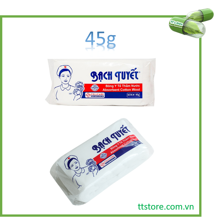 [HCM]Bông y tế Bạch Tuyết thấm nước [Bông gòn Bạch Tuyết Bông Bạch Tuyết]