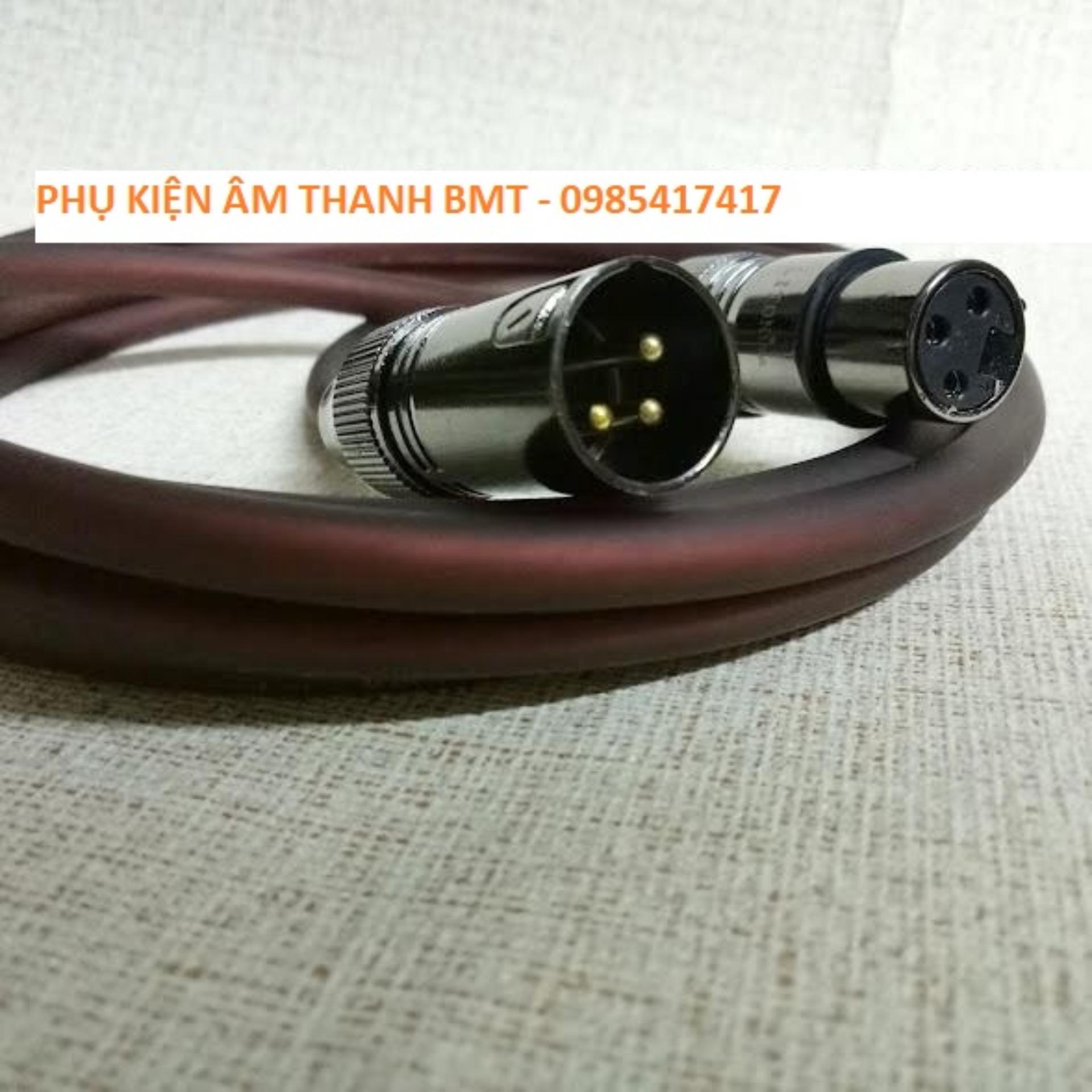 Dây micro Jack canon XLR đực ra XLR cái 5m