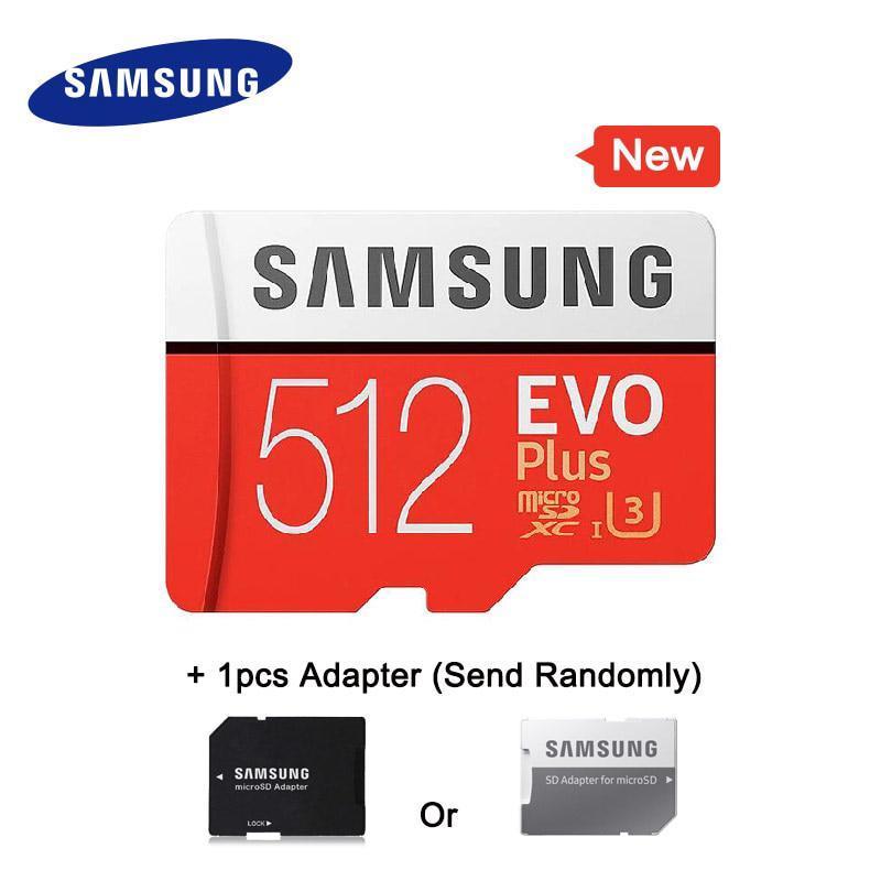 Thẻ nhớ MicroSDXC Samsung Evo Plus 512GB U3 4K 80MB/s - box Anh kèm Adapter (Đỏ)
