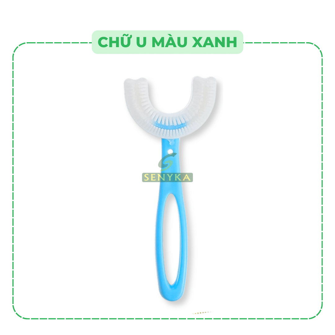 Pain-free soft silicone baby brush U-shaped brush for 6 to 12 years old babies safe to use teeth cleaning