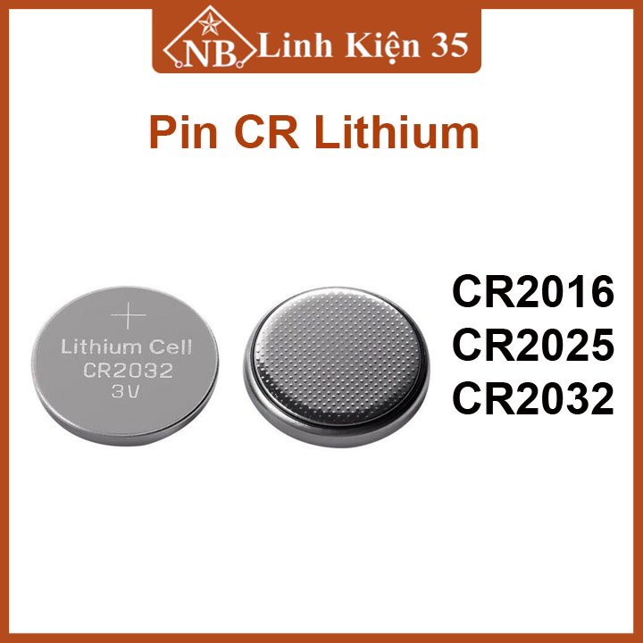 1 viên pin cr lithium 3v đủ loại cr2016/cr2025/cr2032