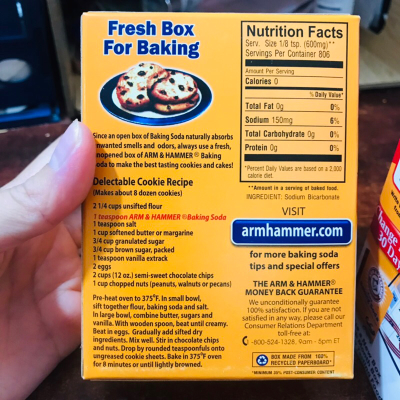 Muối nở Baking soda hộp 454gr