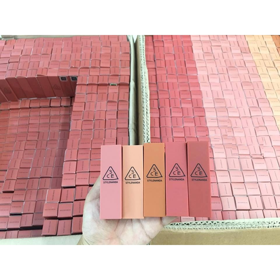 Son 3CE mood recipe màu hồng đất 221