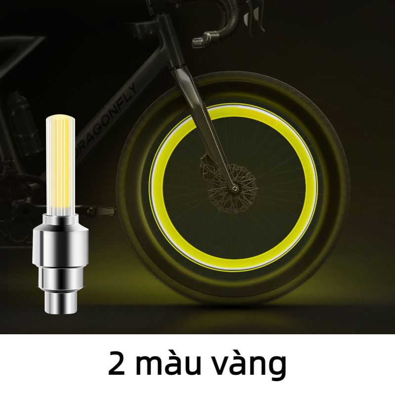 Set of 2 multi-color LED neon bicycle/motorcycle wheel lights, cycling at night is safe and nice