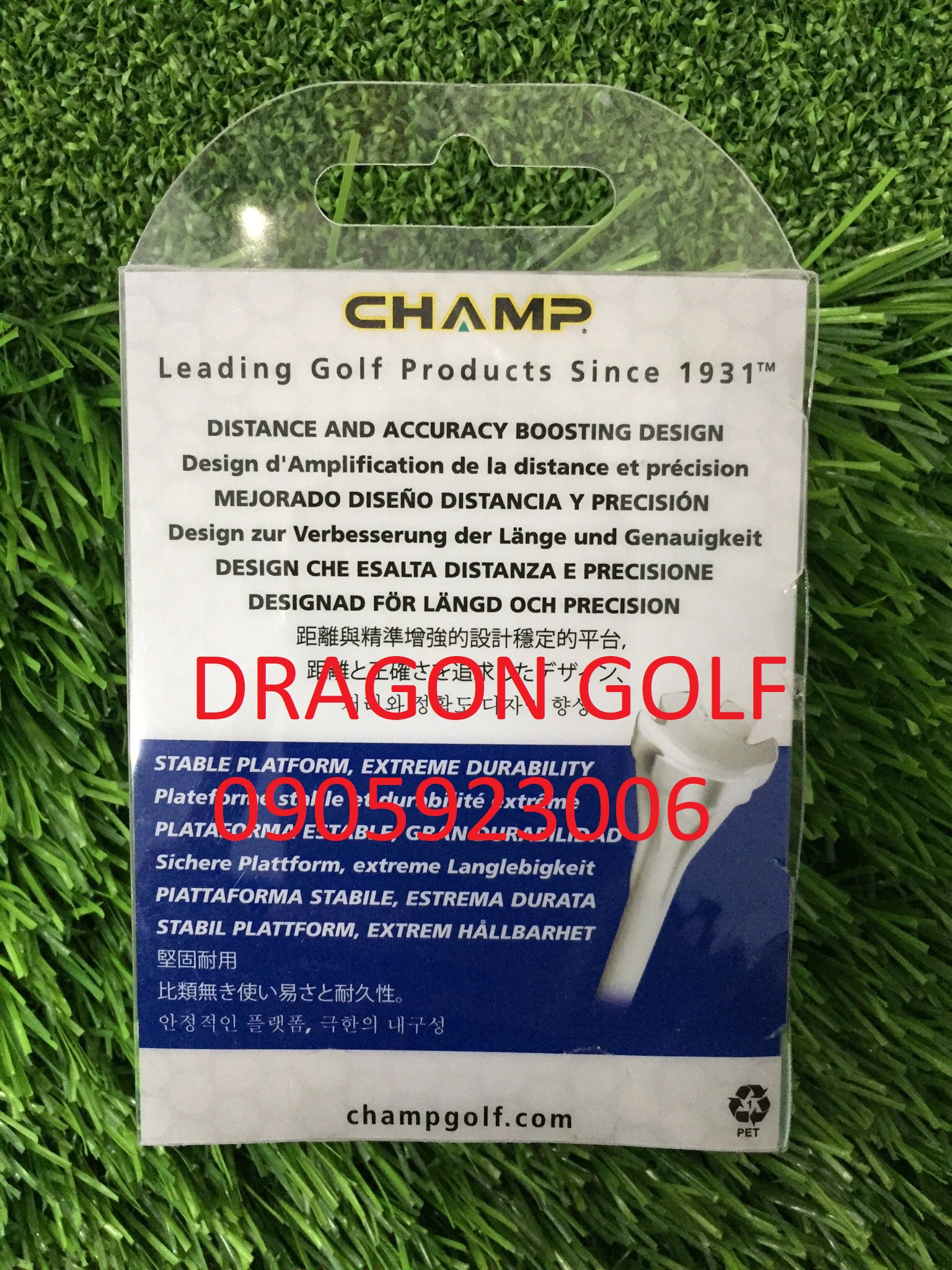 Tee golf Champ Fly Tee 1 3/4" ( Tee phát bóng gôn )